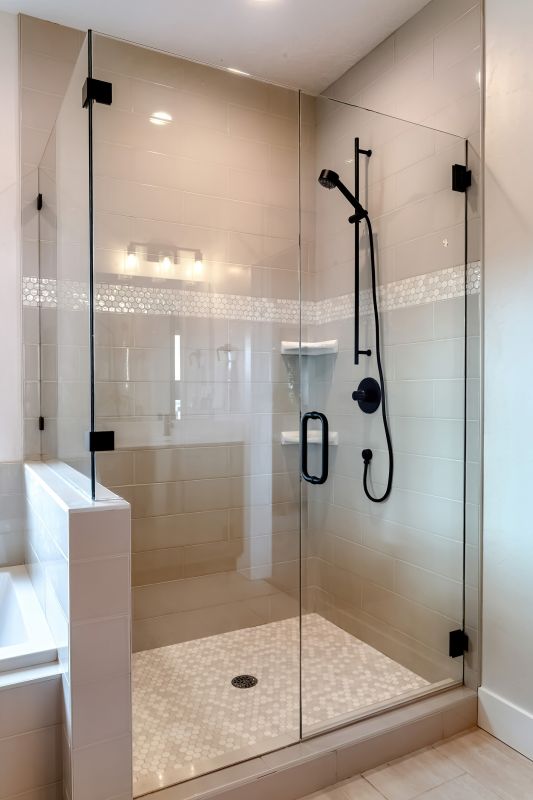 Modern Shower with Glass Enclosure